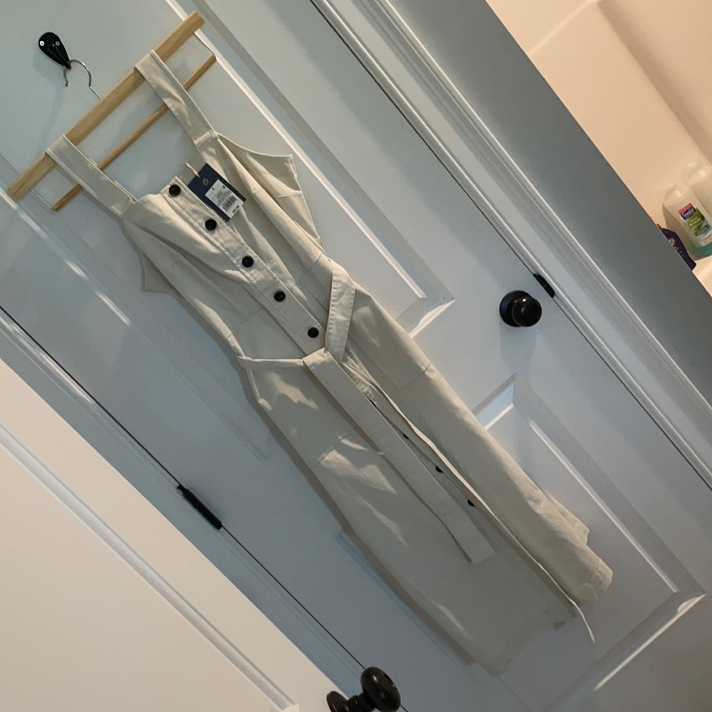 Universal Thread Cream button up dress. Size S.
